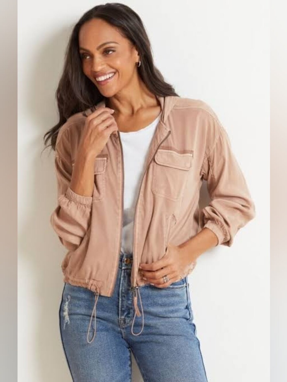Anthropologie Marrakech Billie Utility Bomber Jacket Small